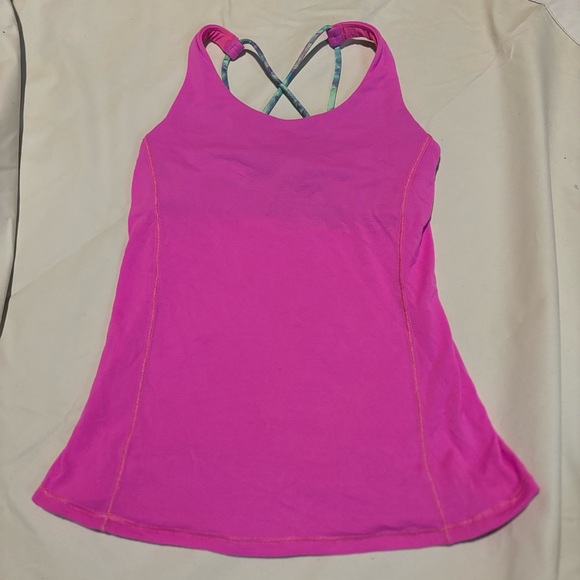 Ivivva strappy tank with built in sports bra - size 10 - Picture 2 of 5